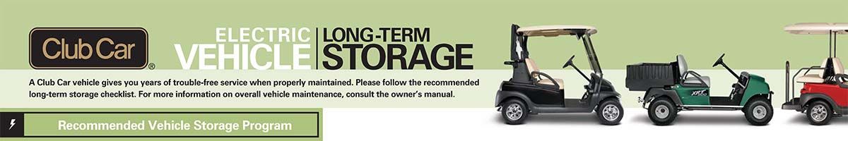 Electric golf cart short term storage recommendations by Club Car header image