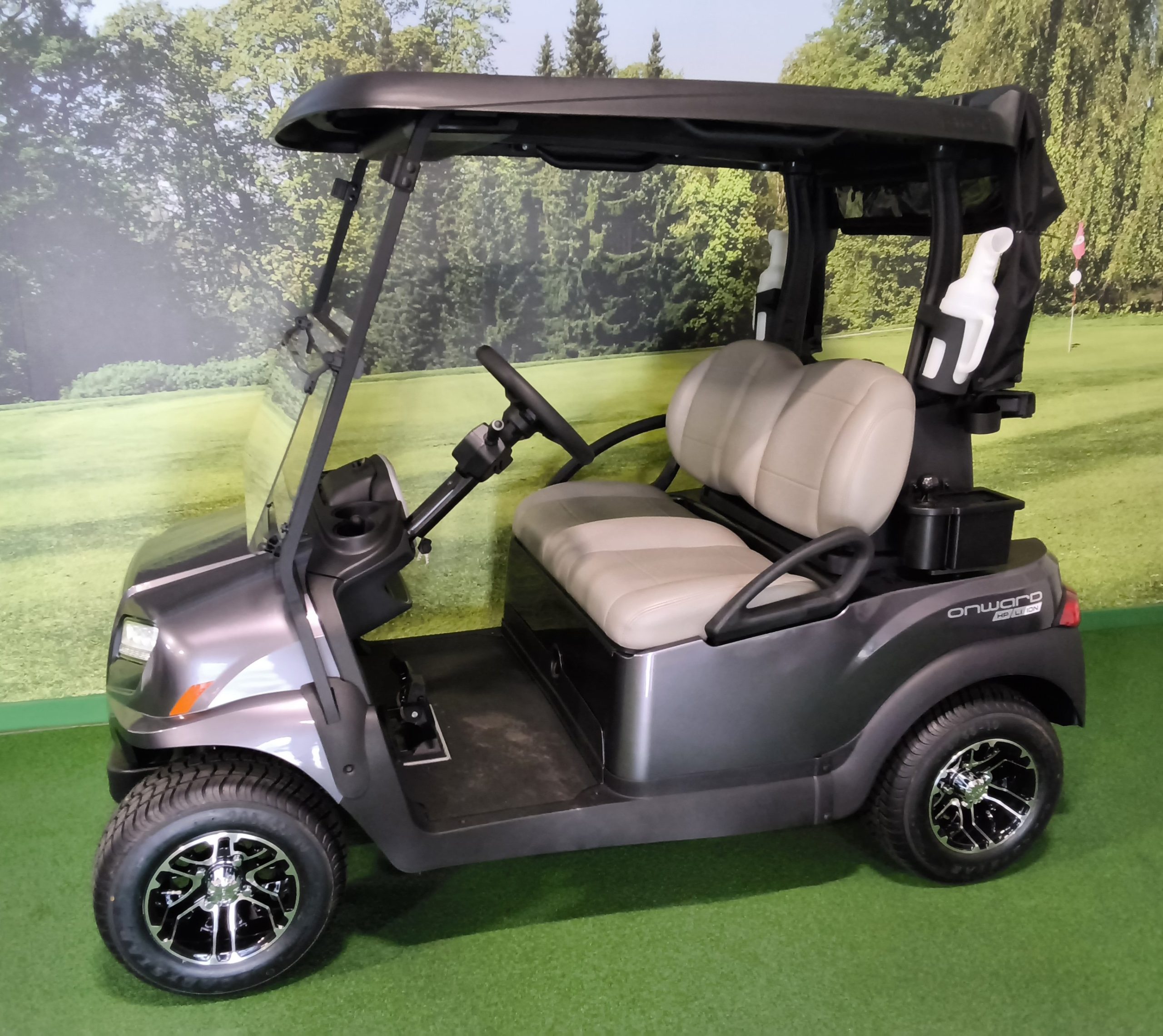 2027 Club Car Onward Lithium, Metallic Midnight Silver with Premium Sound Bar