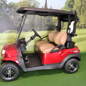 2027 Club Car Onward Lithium, Metallic Candy Apple Red with Premium Sound Bar